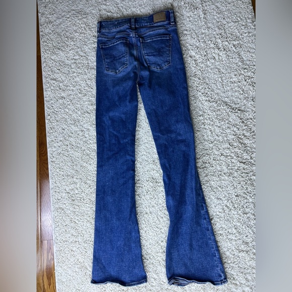 Women’s American Eagle Size 0Long Hi Rise Artist Flare Jeans - Picture 6 of 7